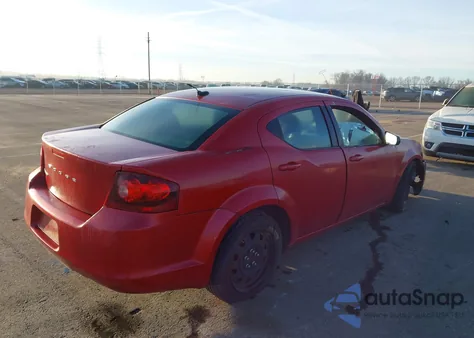 2013 Dodge Avenger Se V6 z USA, uszkodzony, nr VIN 1C3CDZAG2DN749381